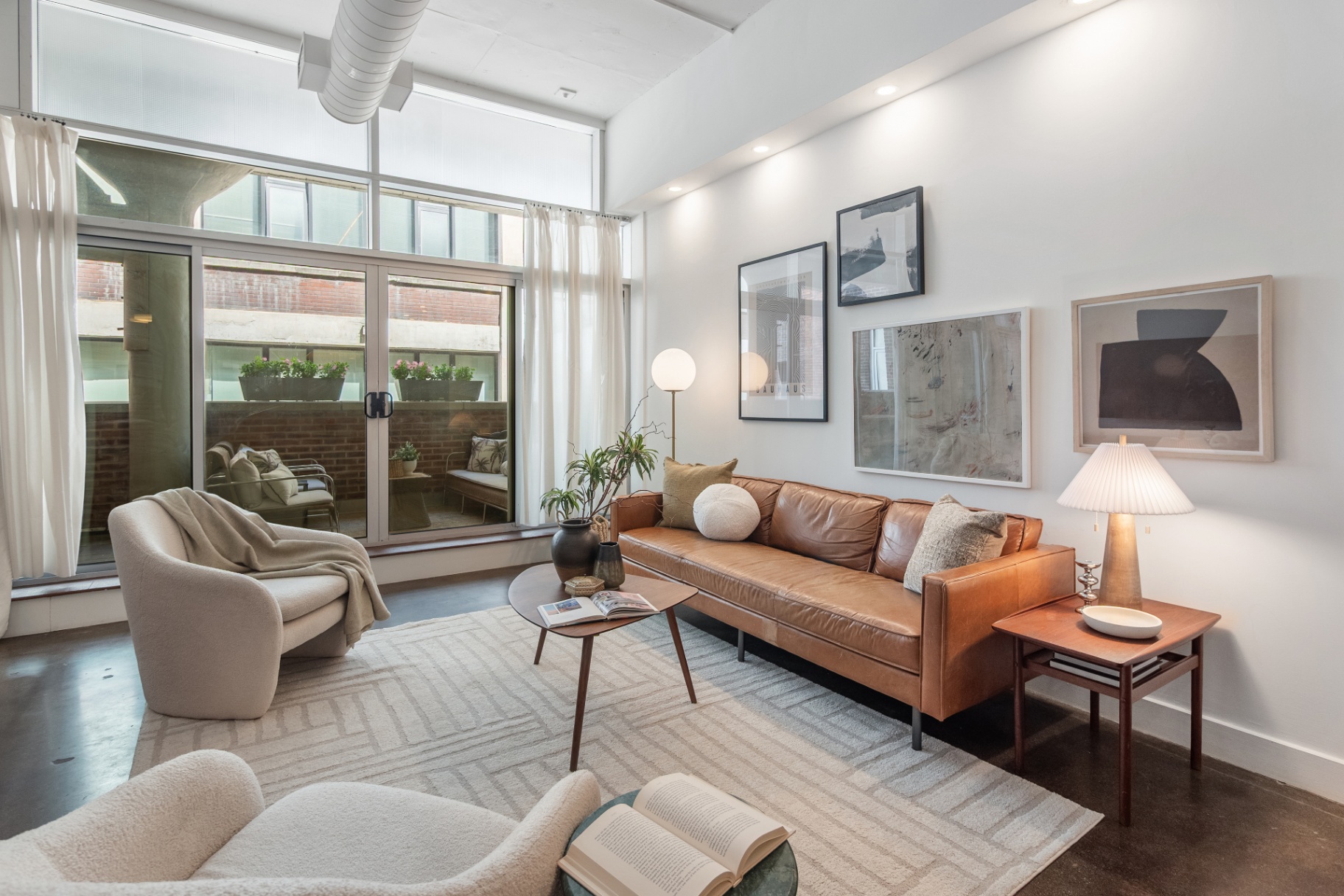 Living room facing terrace
